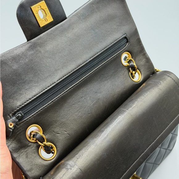 Chanel Vintage Small Double Flap Lambskin - Picture 13 of 15